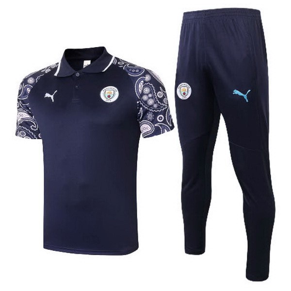 Polo Manchester City Set Completo 20/21 Porpora Nero